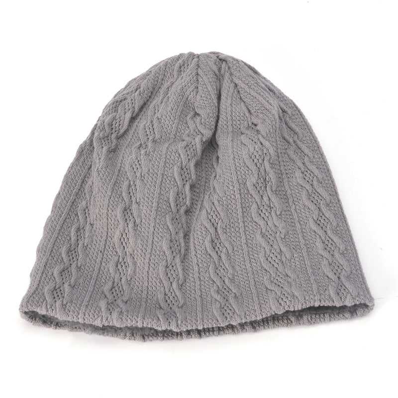 Men's Hat Winter Youth Warm Thickened Knitting Woolen Cap