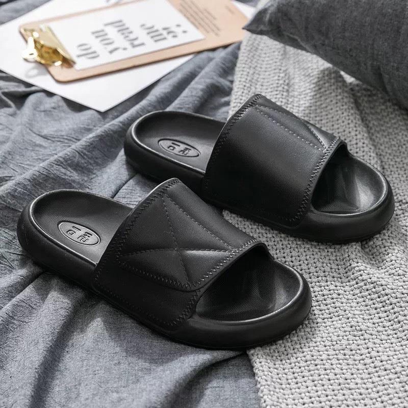 EVA Thick-soled Bread Slippers Indoor Home Couple Bathroom Non-slip Slippers