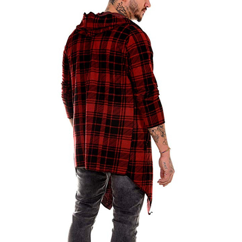 Men's Casual Plaid Color Matching Men's Casual Sweater