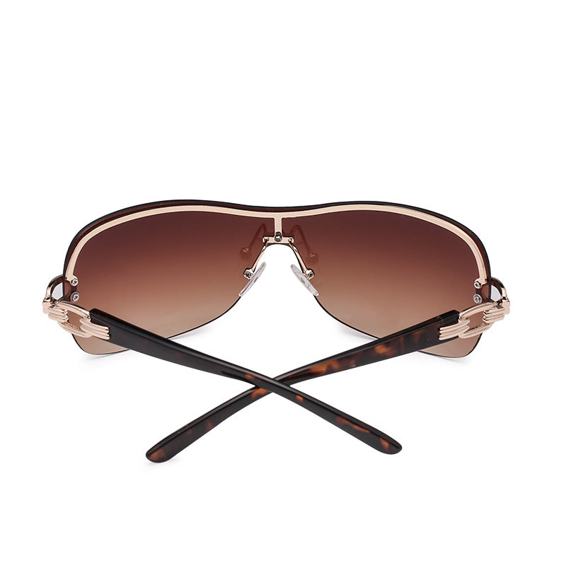 Metal Fashion Chain Design Ladies Sunglasses