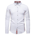 Casual Polo Collar Paisley Pattern Color Matching Casual Shirt