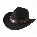 European And American Style Woolen Cowboy Hat Men's Lady Couple Ethnic Style Curling