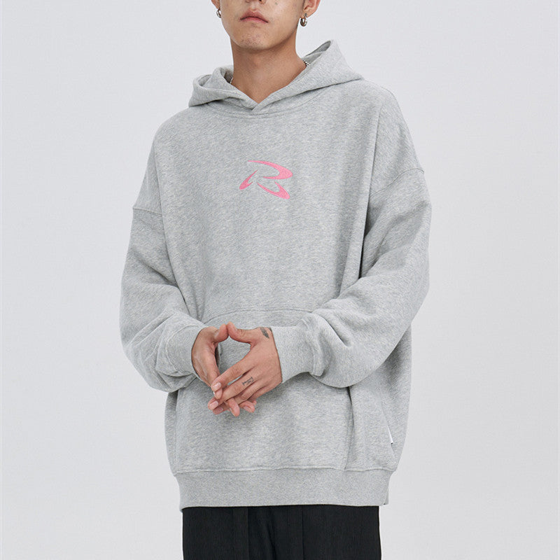 Frisbee Towel Embroidered Men's Retro Hoodie