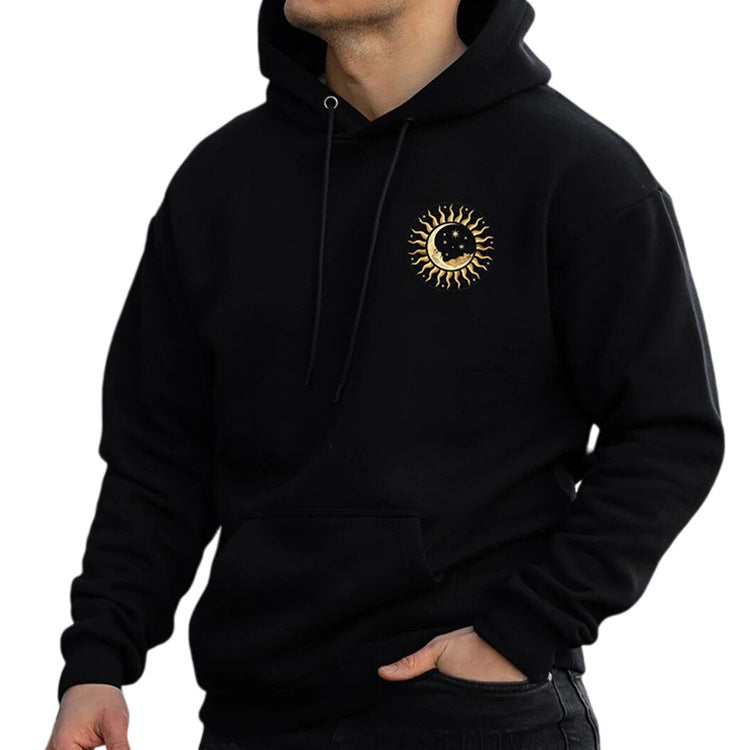 Casual Men's Printed Loose Long-sleeved Sweater