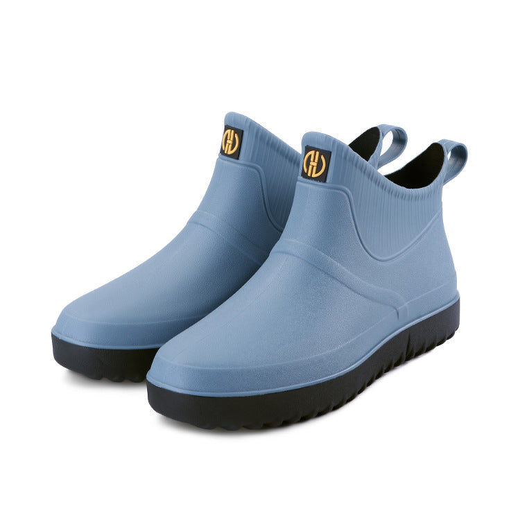 New Fashion Waterproof And Non-slip Men's Short Rain Boots