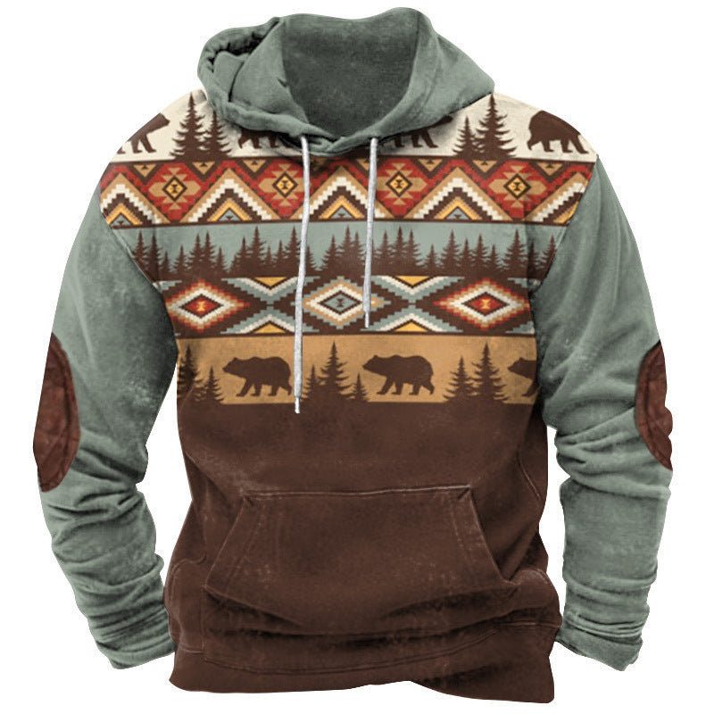 Digital Printing Men's Street Hoodie