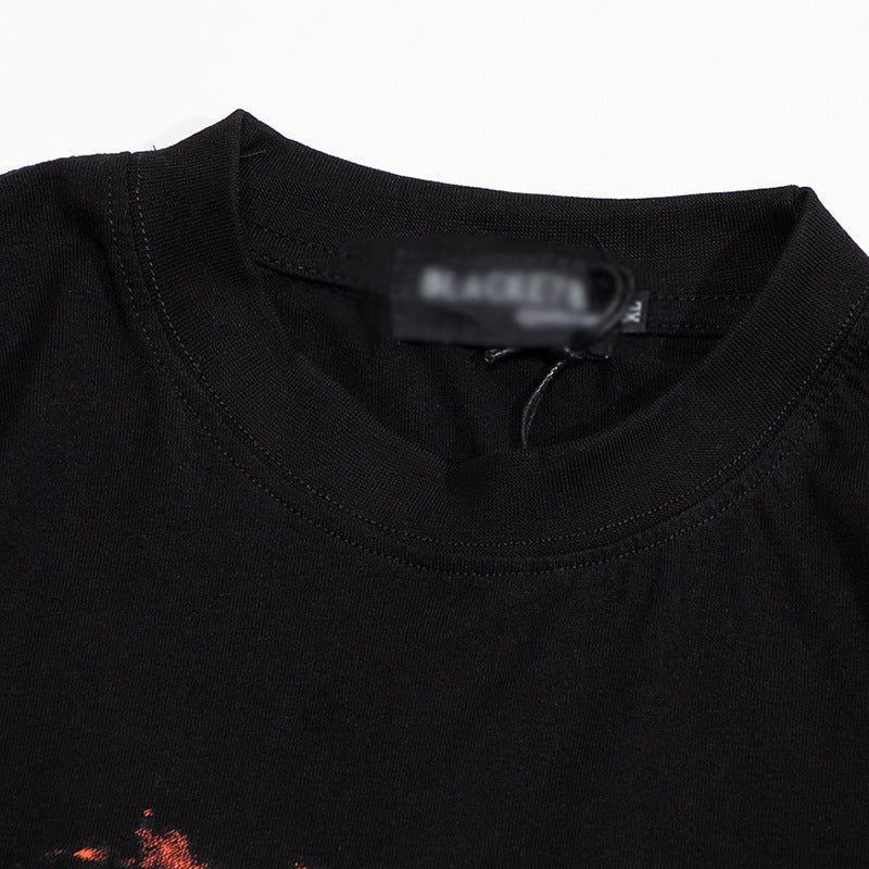 Shadow Flame Print Short Sleeve t-shirt