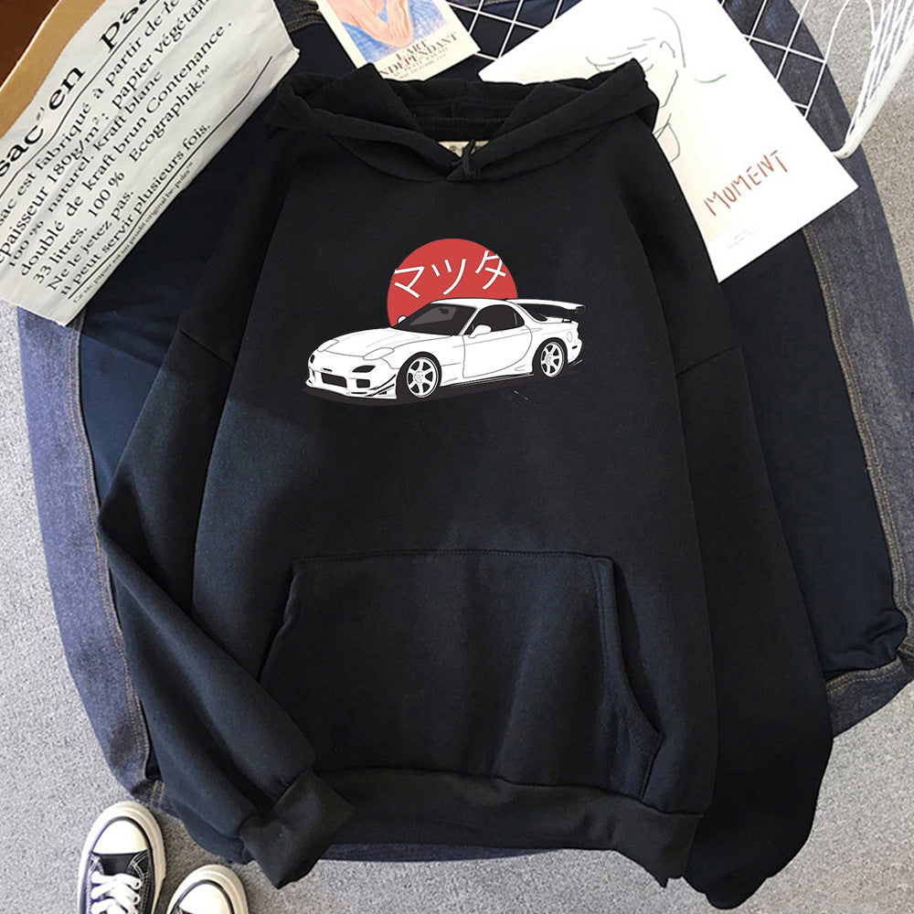 Car Printed Hoodie for men and women