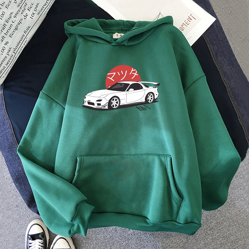 Car Printed Hoodie for men and women