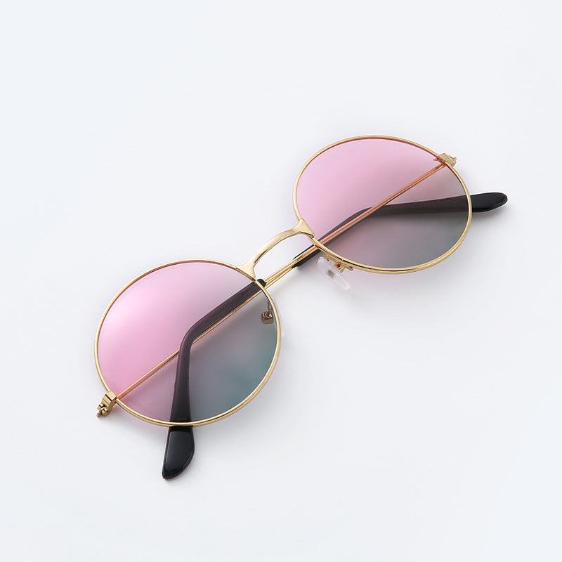 Men's Fashion Casual Color Round Sunglasses