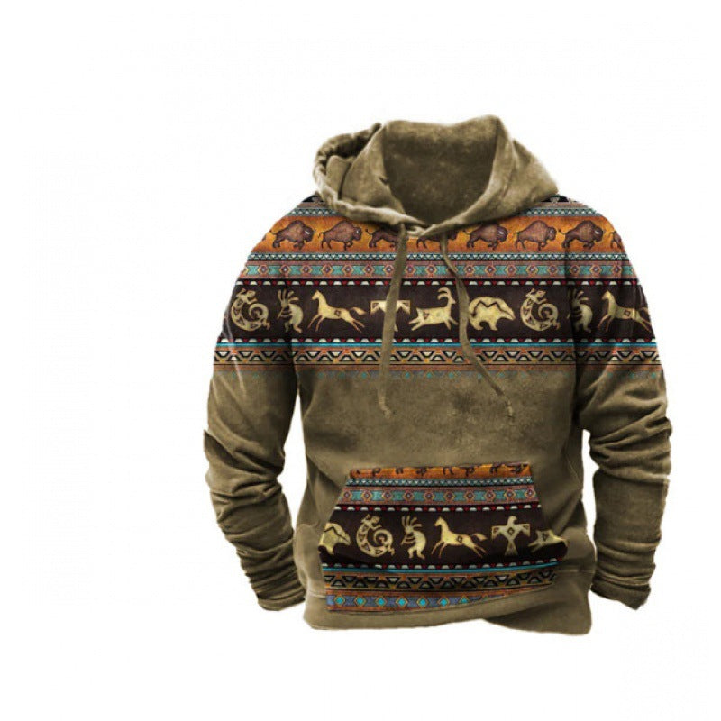 Digital Printing Men's Street Hoodie