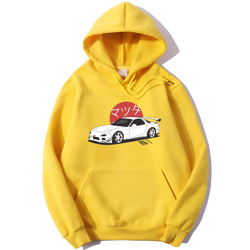 Car Printed Hoodie for men and women