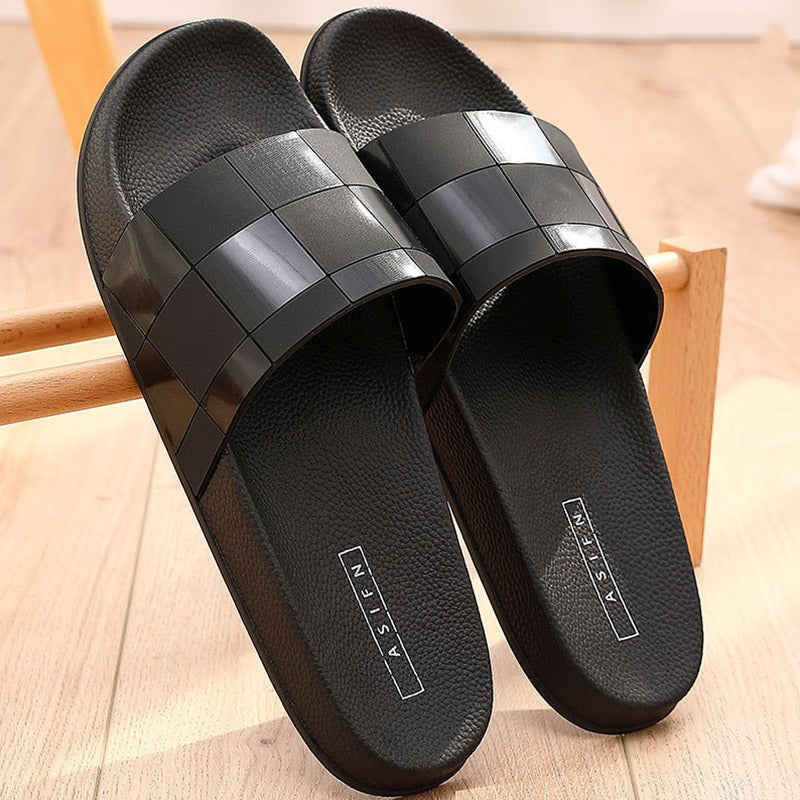 Fashion Home Indoor Bathroom Non-slip Wear-resistant Soft Bottom Couple Sandals And Slippers