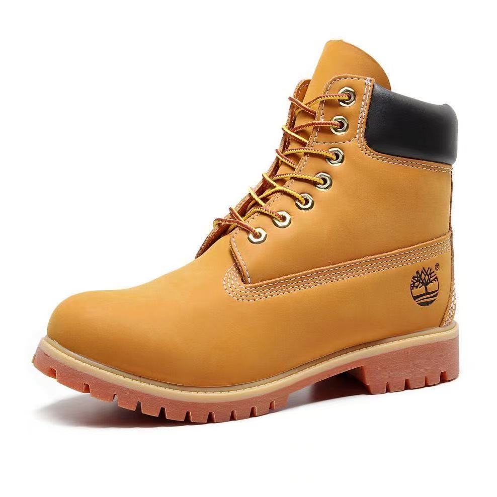 Kick Not Bad Martin Boots Outdoor Waterproof High-top Rhubarb