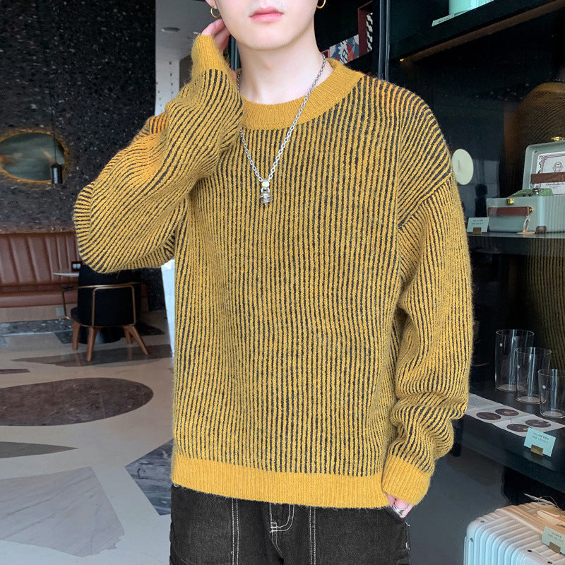 Men's Round Neck Pullover Sweater