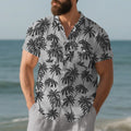 European And American Men's Beach Short Sleeve shirt