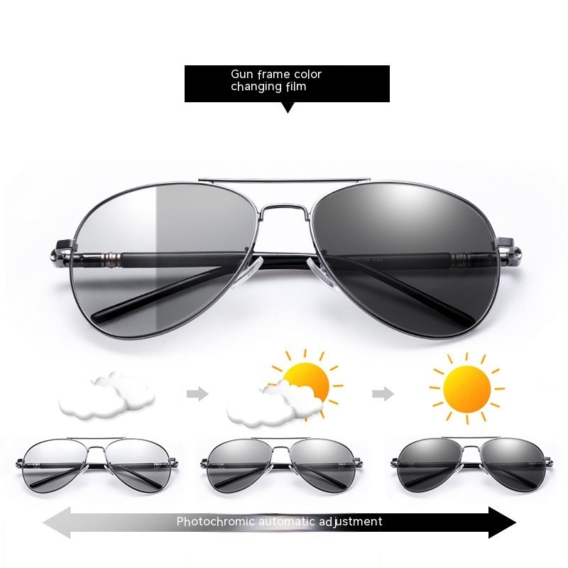 209 Polarized Sunglasses Color Changing Day And Night Dual-purpose Sunglasses Aviator Sunglasses Glasses For Driving