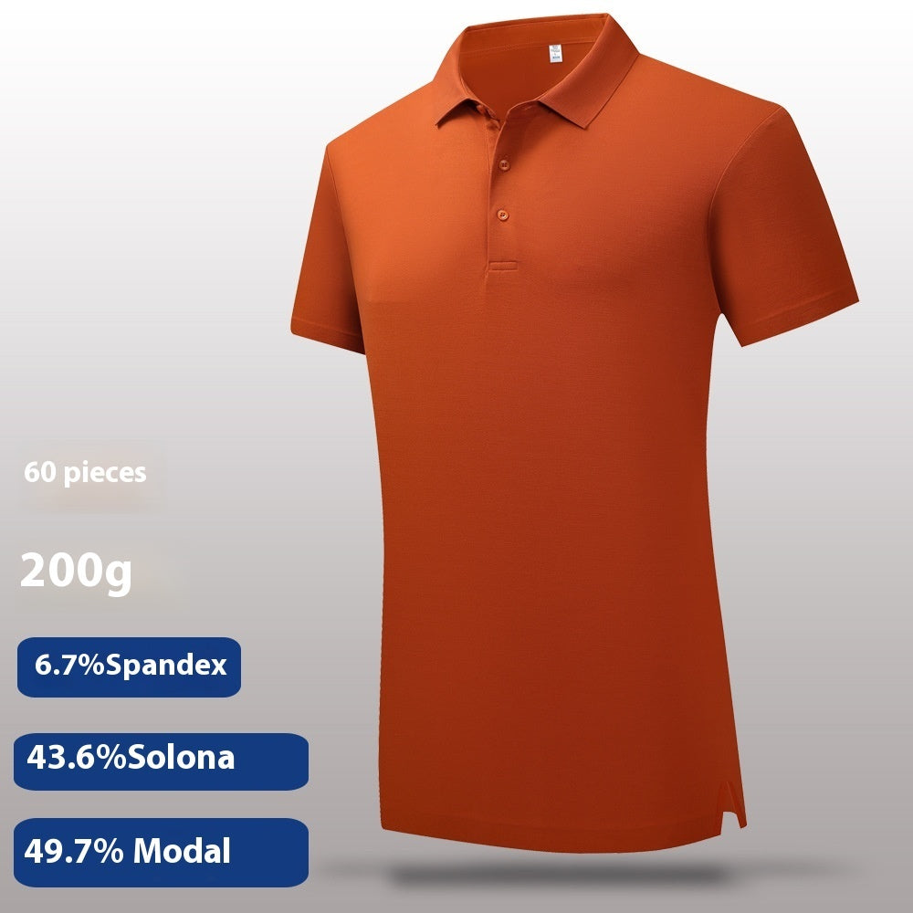 60 Lanjing Modal Lapel Polo Shirt