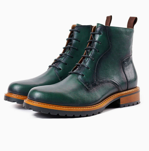 High-top Boots Autumn And Winter Martin Boots British Casual Short Boots Leather