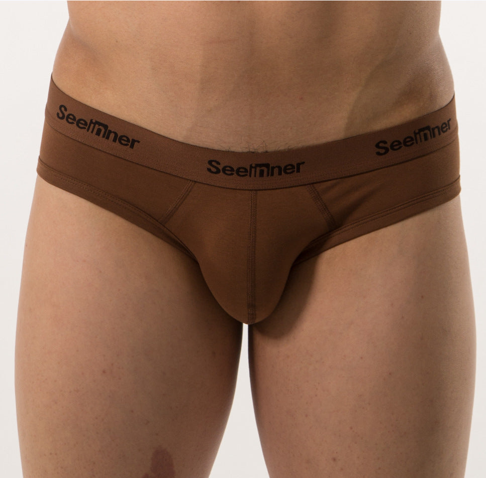 Men's Cotton Stretch Low Waist Sports Briefs