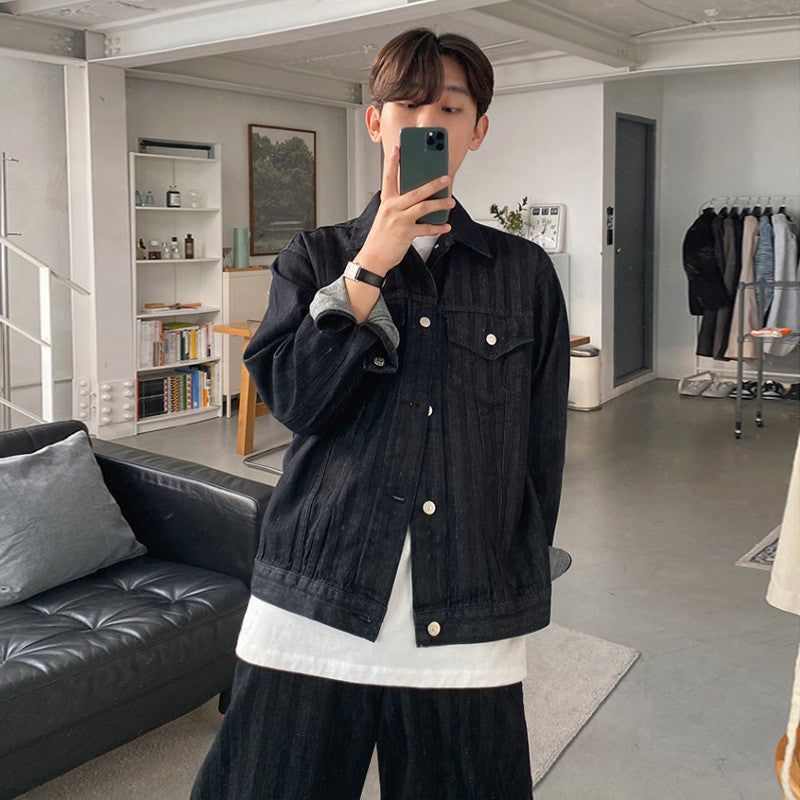 Men's Casual Versatile Workwear Denim Jacket