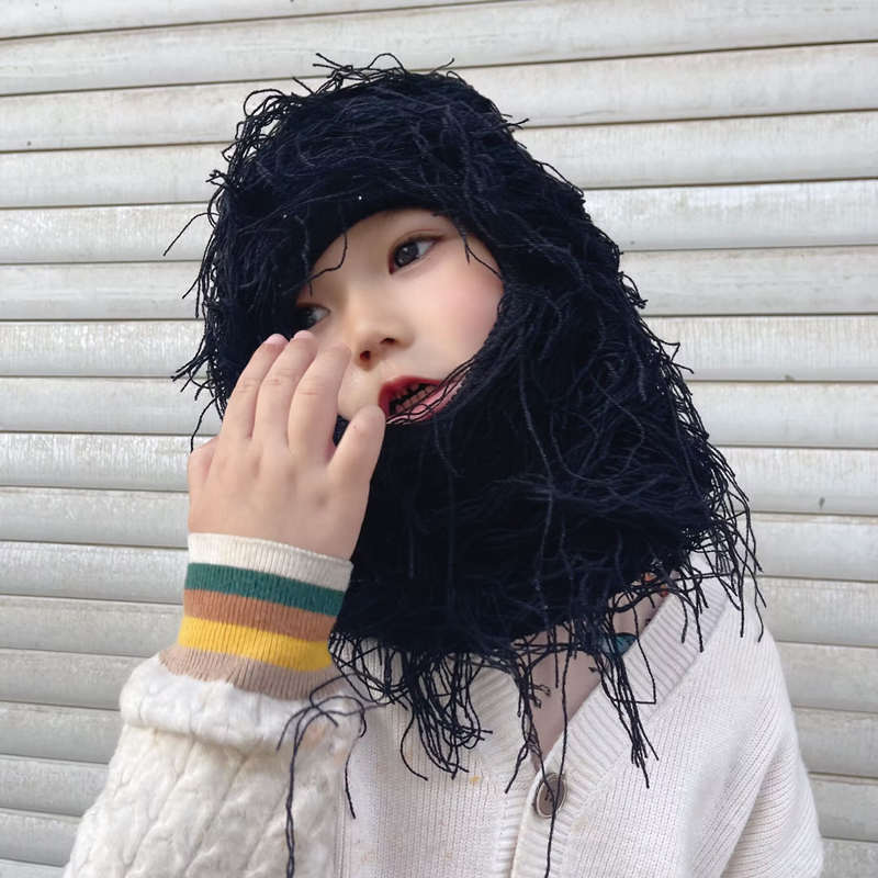 Balaclava Men's And Women's Knitted Camouflage Headgear Wool Hat