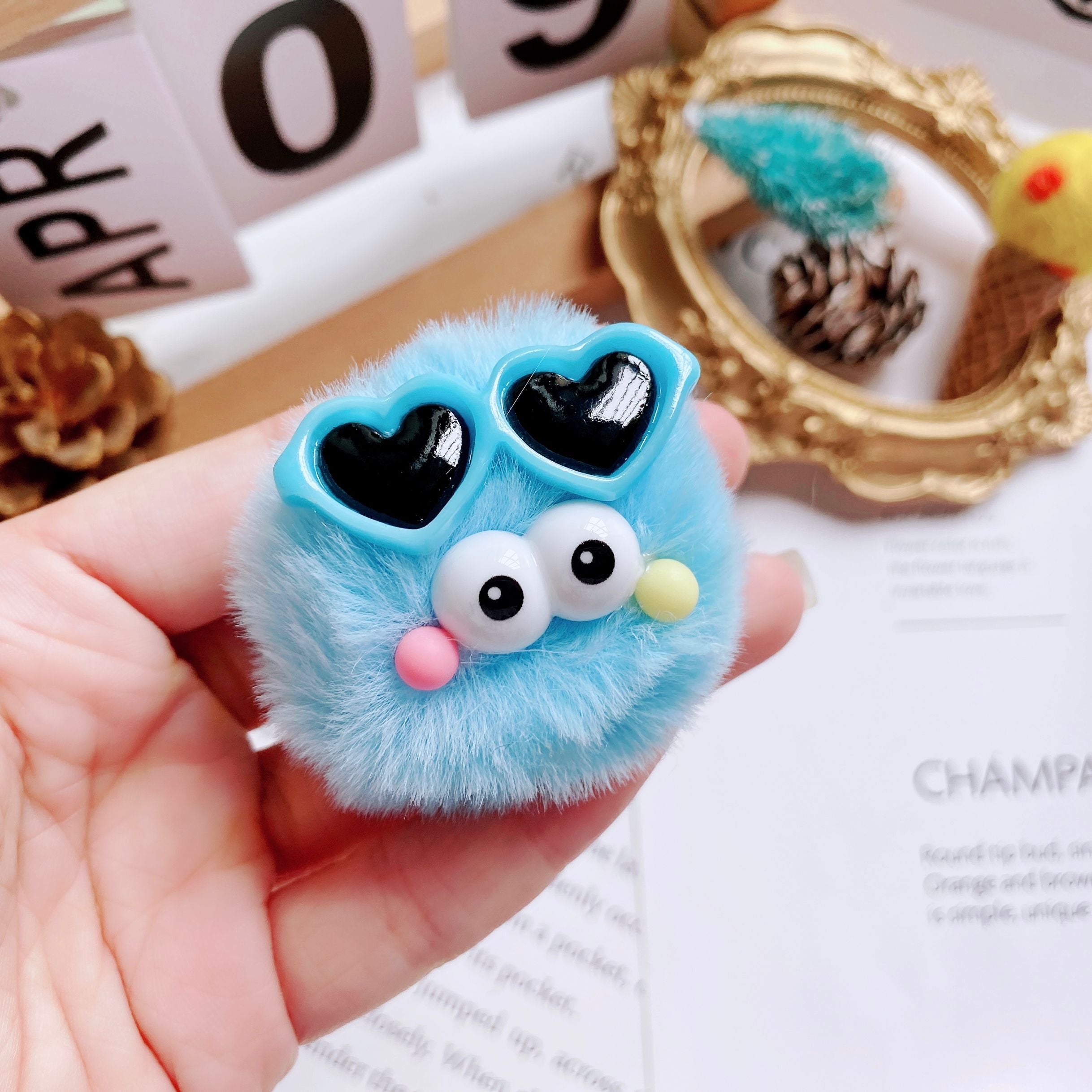 Shoe Buckle Sunglasses Color Wool Ball