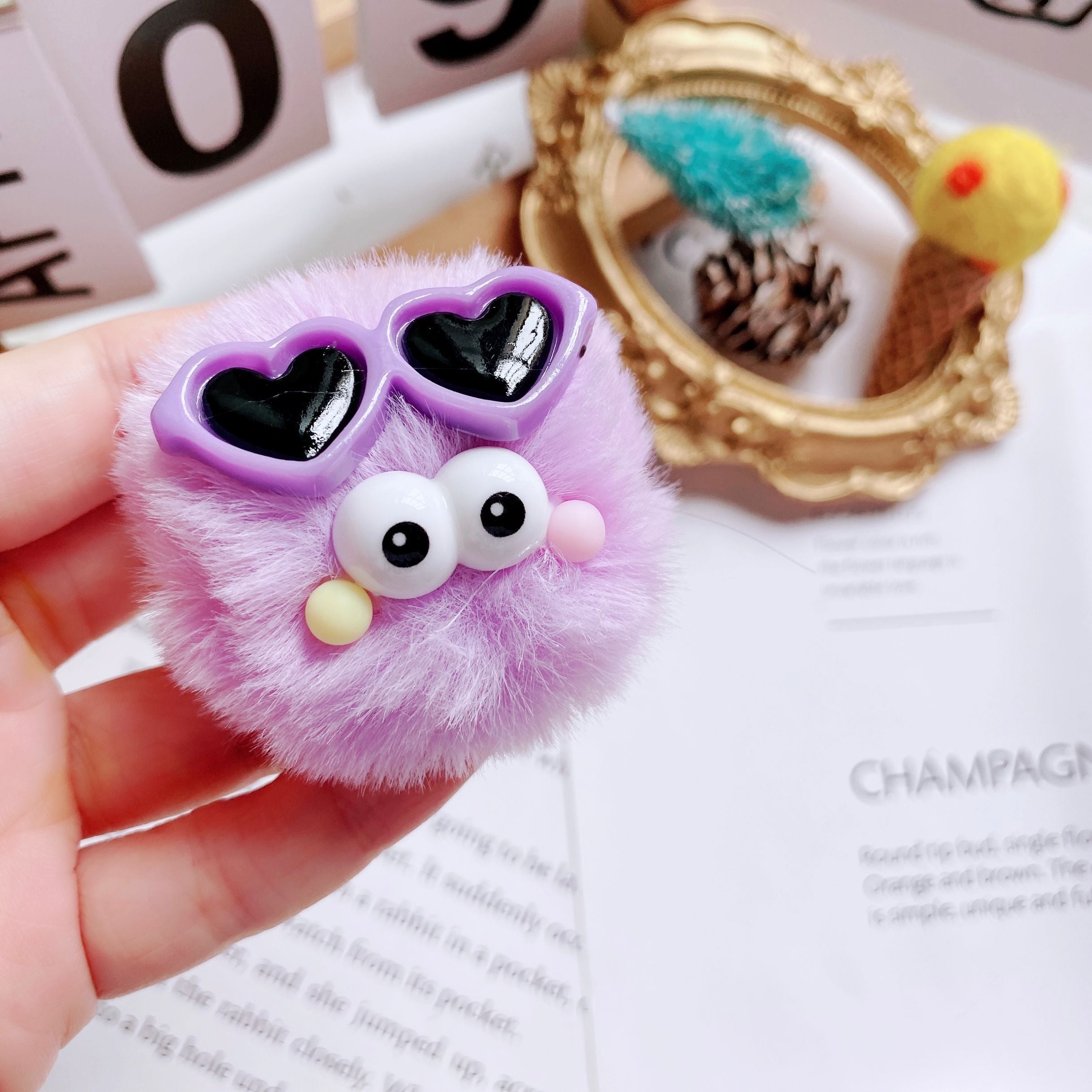 Shoe Buckle Sunglasses Color Wool Ball