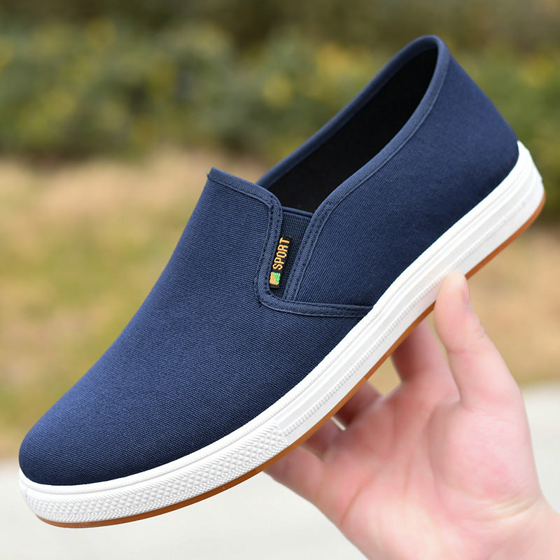 Low-top Men's Cloth Shoes Men's Slip-on Canvas