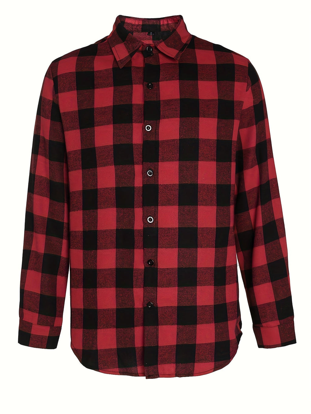 Teenage Men's Checked Long-sleeved Casual Shirt