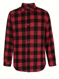Teenage Men's Checked Long-sleeved Casual Shirt