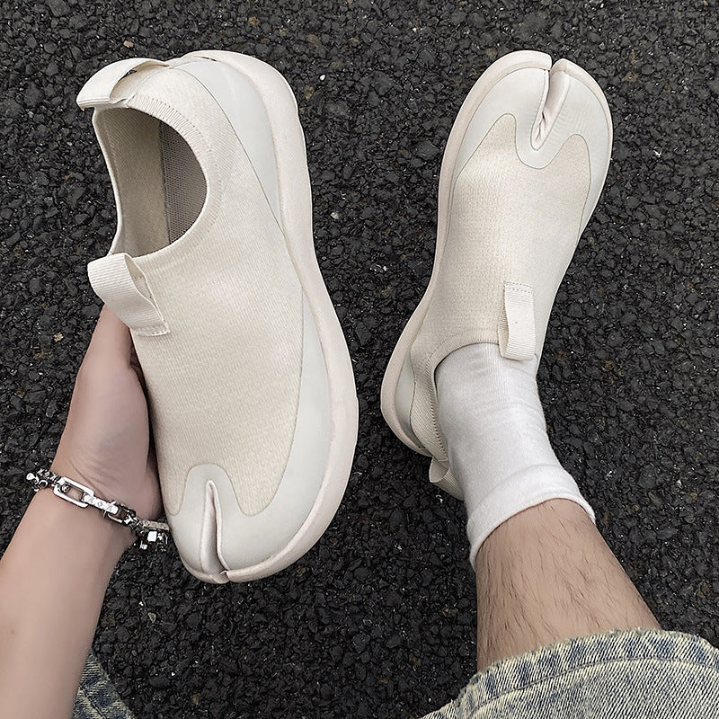 Lightweight Soft Bottom Loafers Split Toe Half Slippers