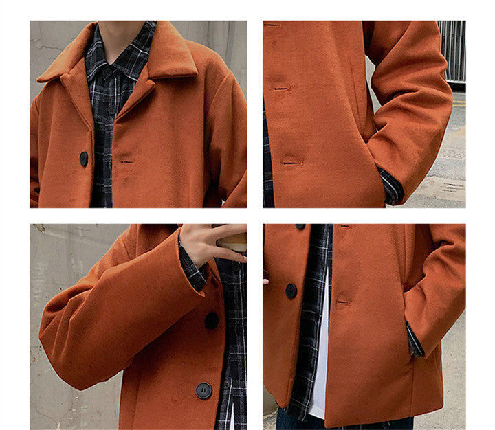 Loose Casual Jacket Woolen Coat