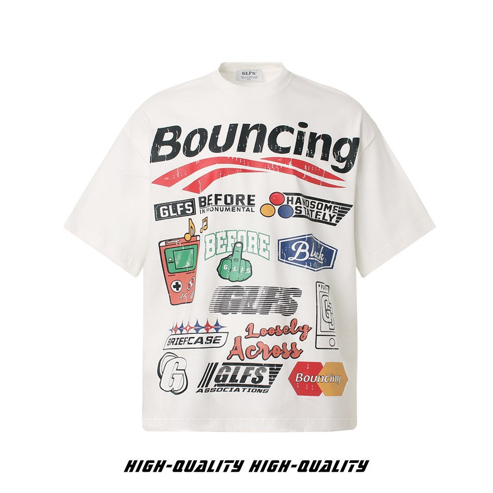 American Game Motorcycle Printing Short Sleeve