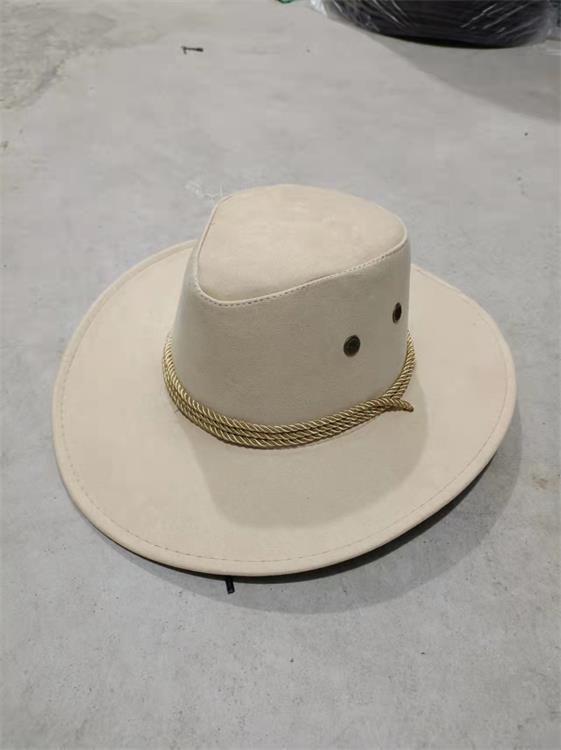 Velvet Western Rope Rider Hat Cowboy Stereotyped Hat