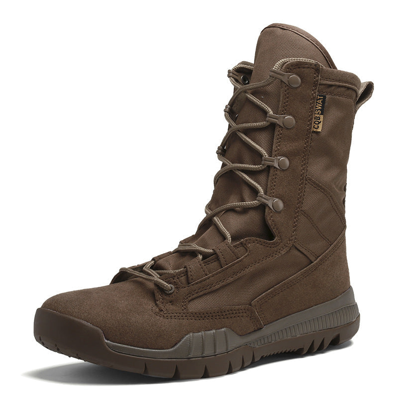 Light And Breathable High-top Cross-border Large Size Combat Boots