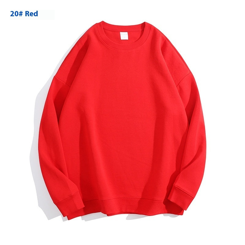 Cotton Solid Color Round Neck Off Shoulder Sweater