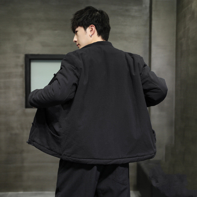 Lamb Wool Liner Design Cotton And Linen Jacket