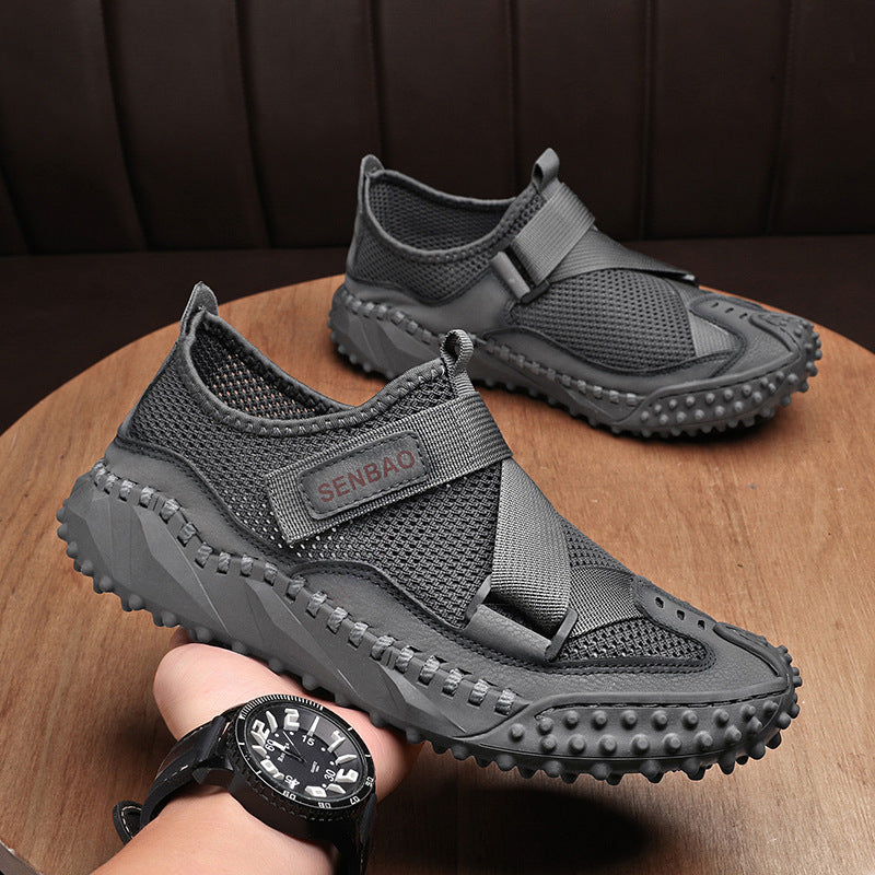 Plus Size Men's Mesh Breathable Casual Shoes Hollow Out