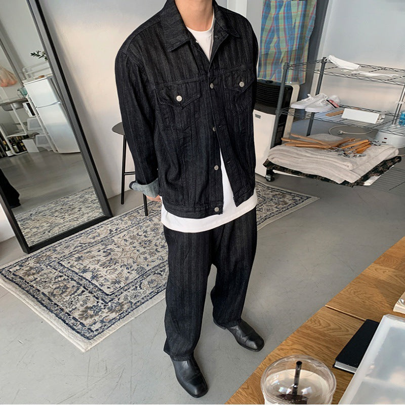 Men's Casual Versatile Workwear Denim Jacket