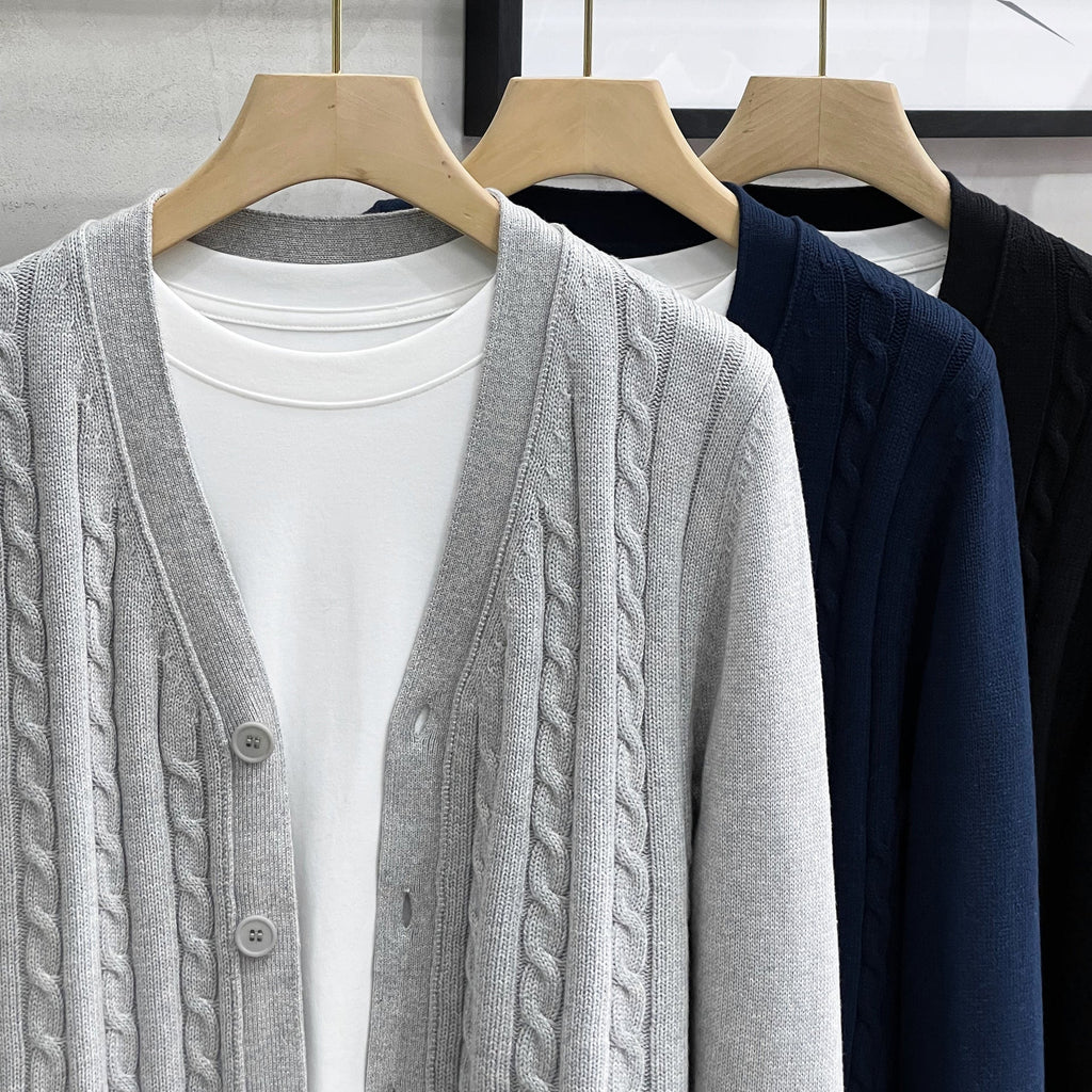 Men's Knitted Autumn And Winter Sweater Casual Jacket