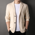 Solid Color Button Fashion Men's Casual Cotton Jacket