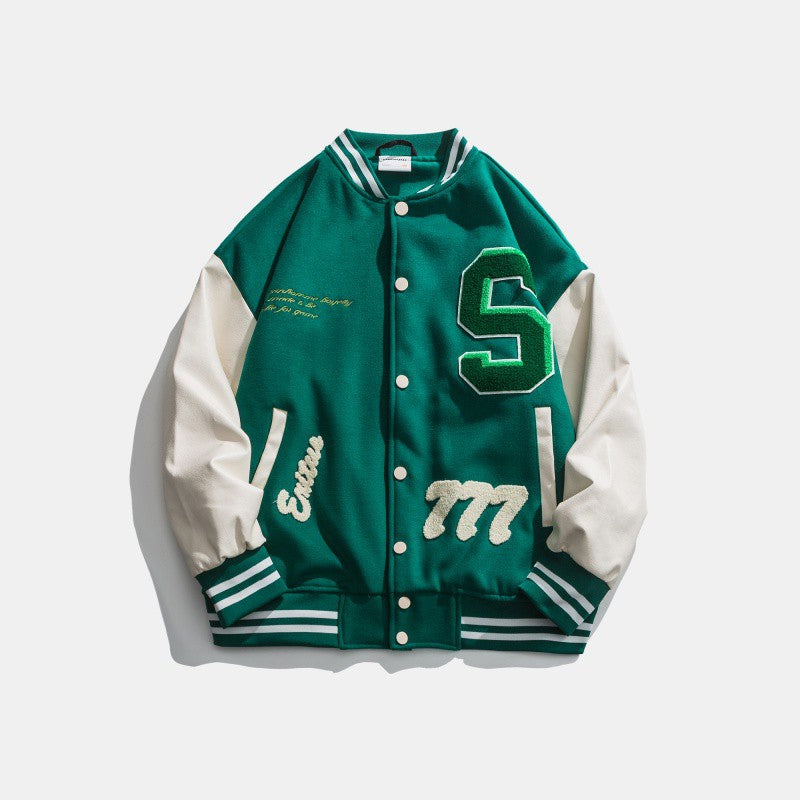 New Style Baseball Uniform Men's And Women's Jackets