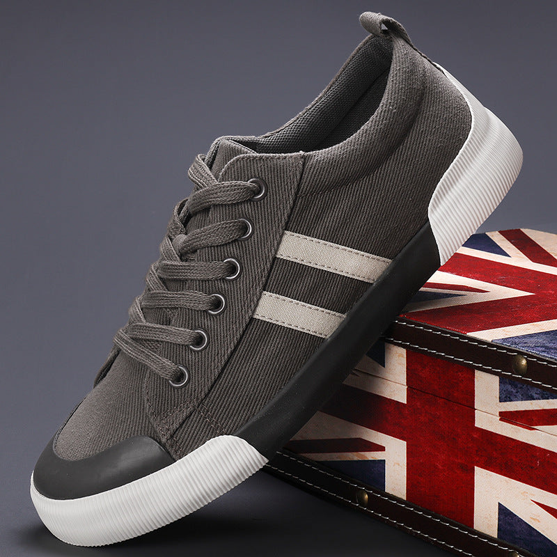 Men's Canvas Shoes Lightweight Breathable All-match Low Top