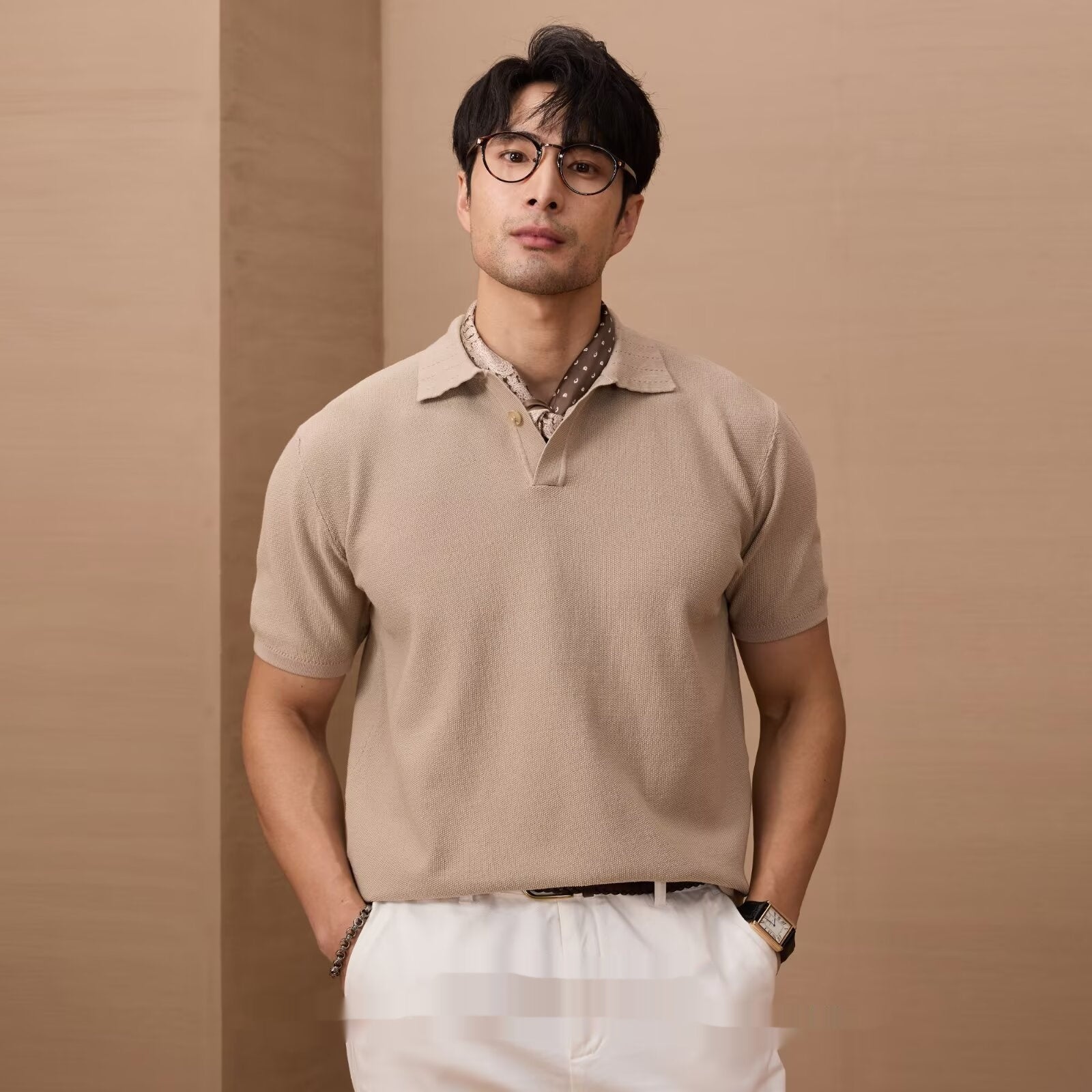 Men's Loose And Simple Solid Color Business Sweater