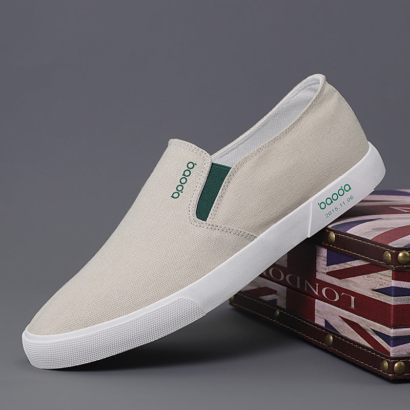 Men's Slip-on Canvas Shoes Classic All-match Soft Board Shoes