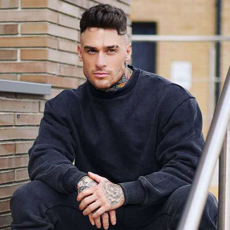 Double Sided Velvet Warm Round Neck Oversize Loose Top