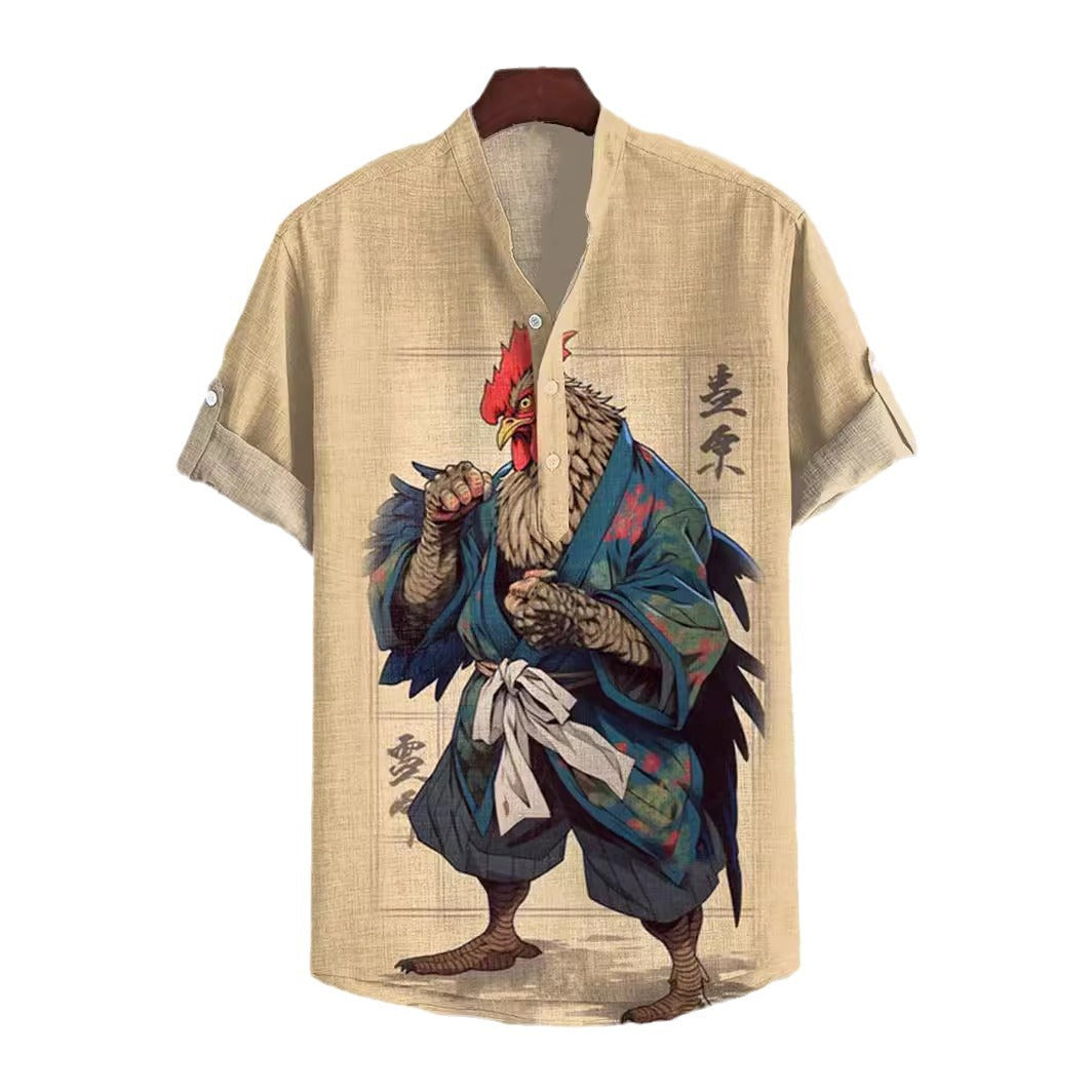 3D Digital Animal Style Short Sleeve Shirt