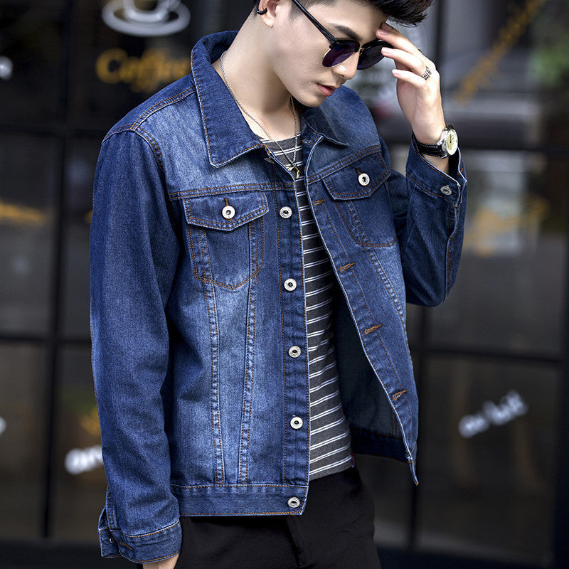 Student Handsome Slim denim jacket