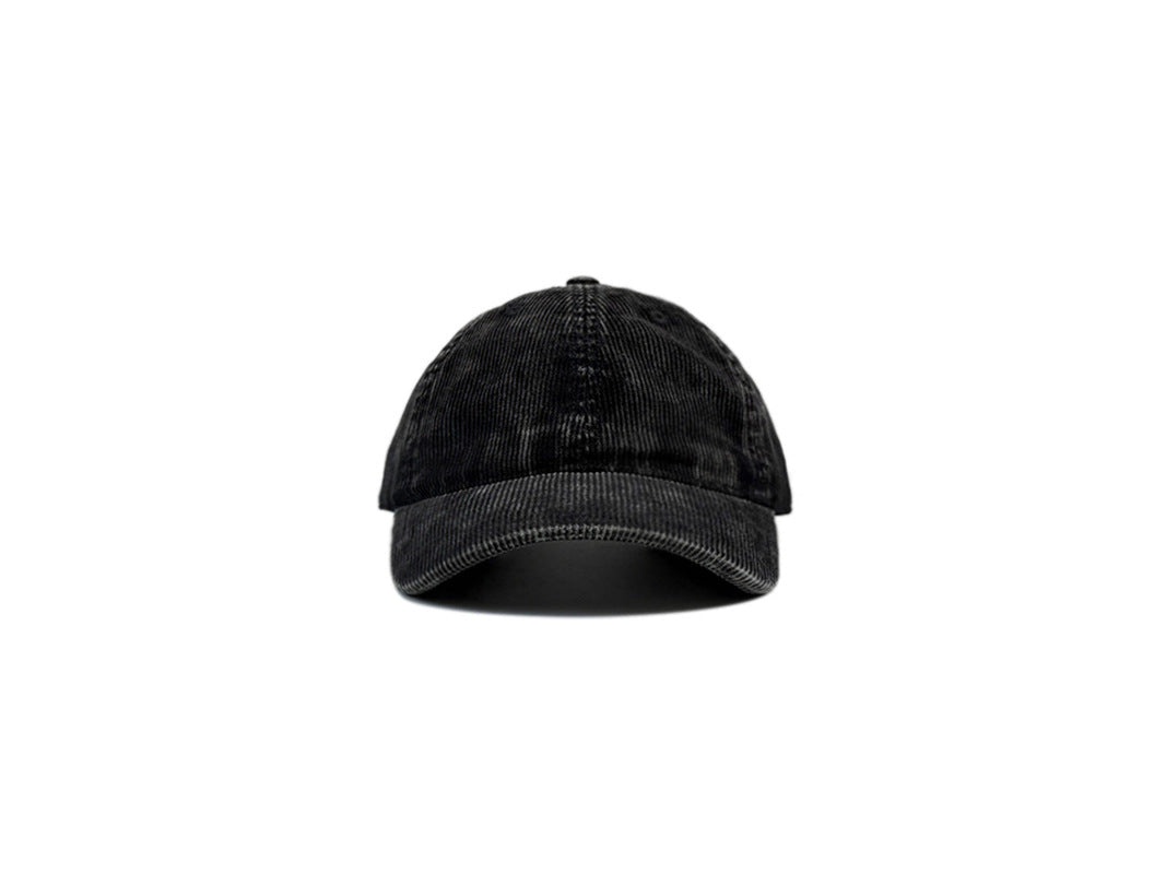 Retro Solid Color Corduroy Cap For Men And Women